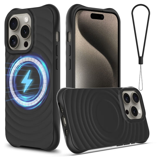 Wave Texture MagSafe Magnetic Liquid Silicone Phone Case, For iPhone 14 Pro Max, For iPhone 13 Pro Max, For iPhone 13 Pro, For iPhone 13, For iPhone 13 mini, For iPhone 12, For iPhone 12 Pro Max, For iPhone 12 Pro, For iPhone 12 mini