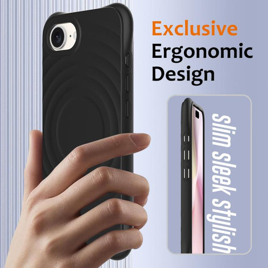 Wave Texture MagSafe Magnetic Liquid Silicone Phone Case, For iPhone 17e / 16e, For iPhone 17 Pro Max, For iPhone 17 Pro, For iPhone 17, For iPhone Air, For iPhone 16 Pro Max, For iPhone 16 Pro, For iPhone 16 Plus, For iPhone 16, For iPhone 15 Pro Max ...
