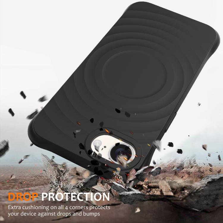 Wave Texture MagSafe Magnetic Liquid Silicone Phone Case, For iPhone 17e / 16e, For iPhone 17 Pro Max, For iPhone 17 Pro, For iPhone 17, For iPhone Air, For iPhone 16 Pro Max, For iPhone 16 Pro, For iPhone 16 Plus, For iPhone 16, For iPhone 15 Pro Max ...