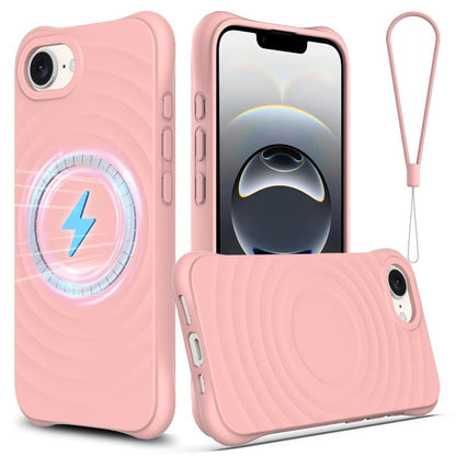 Wave Texture MagSafe Magnetic Liquid Silicone Phone Case, For iPhone 17e / 16e, For iPhone 17 Pro Max, For iPhone 17 Pro, For iPhone 17, For iPhone Air, For iPhone 16 Pro Max, For iPhone 16 Pro, For iPhone 16 Plus, For iPhone 16, For iPhone 15 Pro Max ...