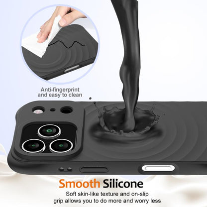 Wave Texture MagSafe Magnetic Liquid Silicone Phone Case, For iPhone 18 Pro / 17 Pro, For iPhone 18 Pro Max / 17 Pro Max, For iPhone 17e / 16e, For iPhone 17, For iPhone Air, For iPhone 16 Pro Max, For iPhone 16 Pro, For iPhone 16 Plus, For iPhone 16  ...