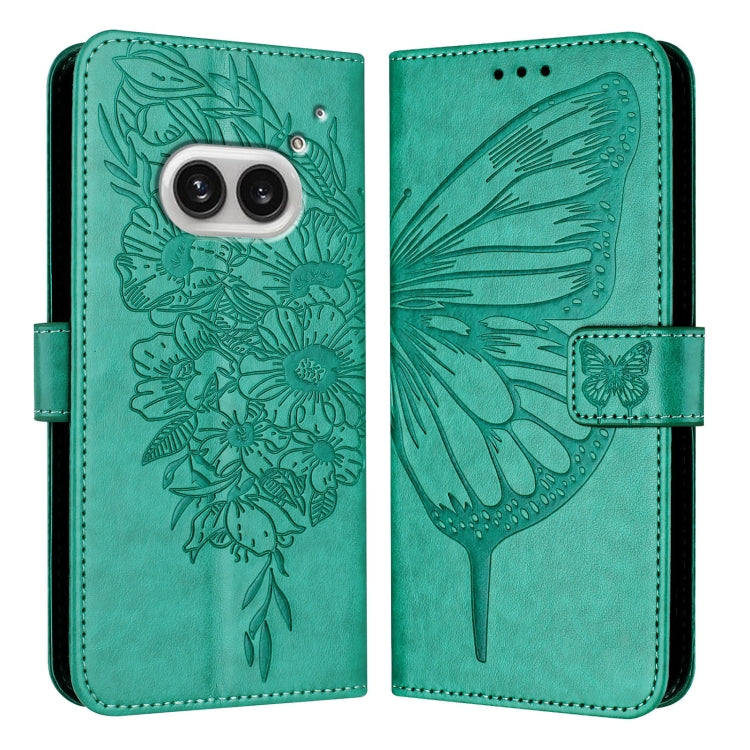 Embossed Butterfly Leather Phone Case, For Nothing Phone 4a Pro, For Nothing Phone 4a, For Nothing CMF Phone 1, For Nothing Phone 2a