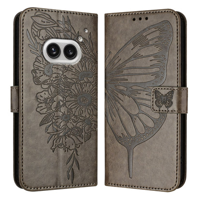 Embossed Butterfly Leather Phone Case, For Nothing Phone 4a Pro, For Nothing Phone 4a, For Nothing CMF Phone 1, For Nothing Phone 2a