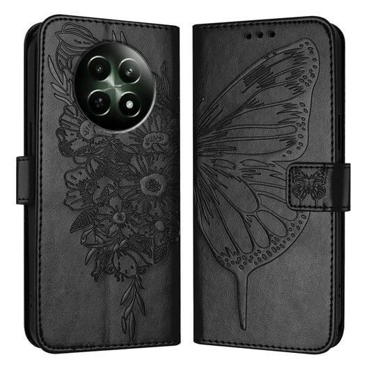 Embossed Butterfly Leather Phone Case, For Realme 12 5G Global, For Realme Note 50 4G Global / C51 4G, For Realme 12 Pro 5G / 12 Pro+ 5G Global, For Realme C67 4G Global, For Realme C67 5G India/Narzo 60x Global, For Realme 11 4G Global