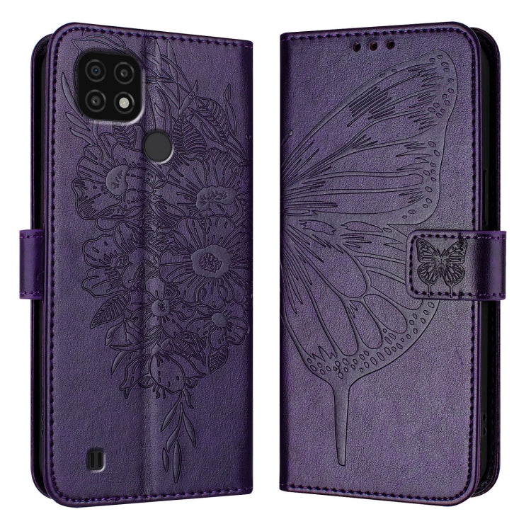 Embossed Butterfly Leather Phone Case, For Realme 10T 5G / 10s 5G / 9i 5G India, For Realme C30 4G/C30s/Narzo 50i Prime, For Realme GT Neo 3T, For Realme V23 / Narzo 50 5G, For Realme C20 / C11 2021 / C21, For Realme C21Y, For Realme C17 / 7i