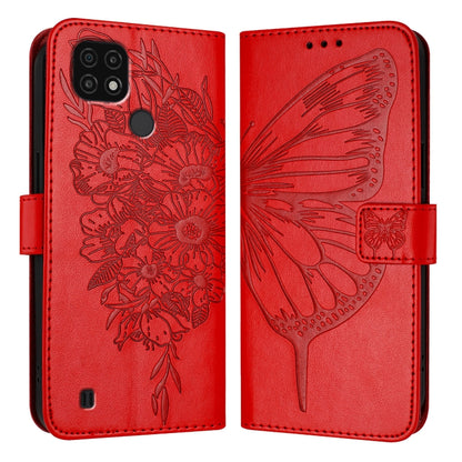 Embossed Butterfly Leather Phone Case, For Realme 10T 5G / 10s 5G / 9i 5G India, For Realme C30 4G/C30s/Narzo 50i Prime, For Realme GT Neo 3T, For Realme V23 / Narzo 50 5G, For Realme C20 / C11 2021 / C21, For Realme C21Y, For Realme C17 / 7i