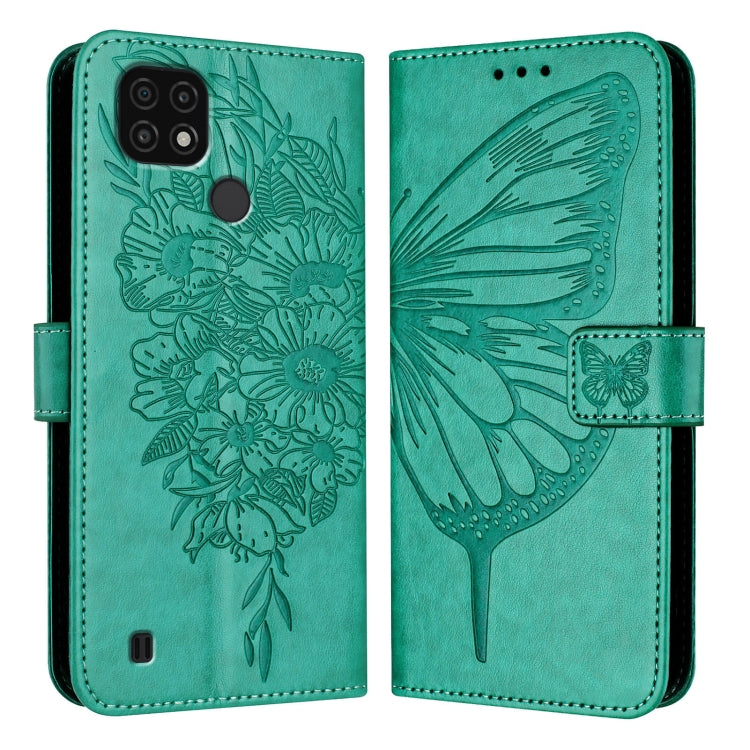 Embossed Butterfly Leather Phone Case, For Realme 10T 5G / 10s 5G / 9i 5G India, For Realme C30 4G/C30s/Narzo 50i Prime, For Realme GT Neo 3T, For Realme V23 / Narzo 50 5G, For Realme C20 / C11 2021 / C21, For Realme C21Y, For Realme C17 / 7i