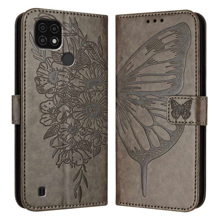 Embossed Butterfly Leather Phone Case, For Realme 10T 5G / 10s 5G / 9i 5G India, For Realme C30 4G/C30s/Narzo 50i Prime, For Realme GT Neo 3T, For Realme V23 / Narzo 50 5G, For Realme C20 / C11 2021 / C21, For Realme C21Y, For Realme C17 / 7i