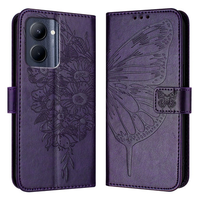 Embossed Butterfly Leather Phone Case, For Realme 12 5G Global, For Realme Note 50 4G Global / C51 4G, For Realme 12 Pro 5G / 12 Pro+ 5G Global, For Realme C67 4G Global, For Realme C67 5G India/Narzo 60x Global, For Realme 11 4G Global                ...