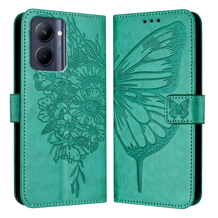 Embossed Butterfly Leather Phone Case, For Realme 12 5G Global, For Realme Note 50 4G Global / C51 4G, For Realme 12 Pro 5G / 12 Pro+ 5G Global, For Realme C67 4G Global, For Realme C67 5G India/Narzo 60x Global, For Realme 11 4G Global                ...