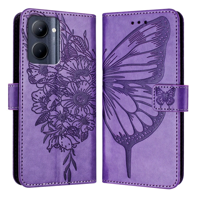 Embossed Butterfly Leather Phone Case, For Realme 12 5G Global, For Realme Note 50 4G Global / C51 4G, For Realme 12 Pro 5G / 12 Pro+ 5G Global, For Realme C67 4G Global, For Realme C67 5G India/Narzo 60x Global, For Realme 11 4G Global                ...
