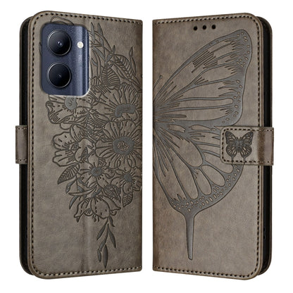 Embossed Butterfly Leather Phone Case, For Realme 12 5G Global, For Realme Note 50 4G Global / C51 4G, For Realme 12 Pro 5G / 12 Pro+ 5G Global, For Realme C67 4G Global, For Realme C67 5G India/Narzo 60x Global, For Realme 11 4G Global                ...