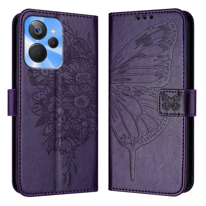 Embossed Butterfly Leather Phone Case, For Realme 10T 5G / 10s 5G / 9i 5G India, For Realme C30 4G/C30s/Narzo 50i Prime, For Realme GT Neo 3T, For Realme V23 / Narzo 50 5G, For Realme C20 / C11 2021 / C21, For Realme C21Y, For Realme C17 / 7i