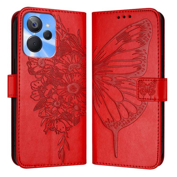 Embossed Butterfly Leather Phone Case, For Realme 10T 5G / 10s 5G / 9i 5G India, For Realme C30 4G/C30s/Narzo 50i Prime, For Realme GT Neo 3T, For Realme V23 / Narzo 50 5G, For Realme C20 / C11 2021 / C21, For Realme C21Y, For Realme C17 / 7i