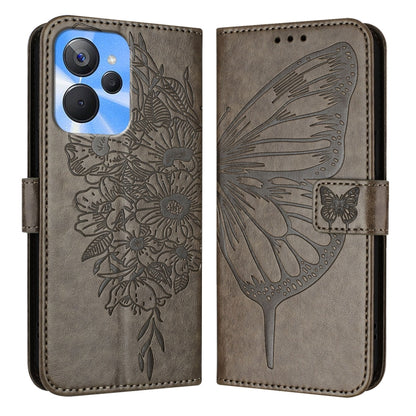 Embossed Butterfly Leather Phone Case, For Realme 10T 5G / 10s 5G / 9i 5G India, For Realme C30 4G/C30s/Narzo 50i Prime, For Realme GT Neo 3T, For Realme V23 / Narzo 50 5G, For Realme C20 / C11 2021 / C21, For Realme C21Y, For Realme C17 / 7i