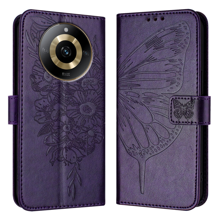 Embossed Butterfly Leather Phone Case, For Realme 12 5G Global, For Realme Note 50 4G Global / C51 4G, For Realme 12 Pro 5G / 12 Pro+ 5G Global, For Realme C67 4G Global, For Realme C67 5G India/Narzo 60x Global, For Realme 11 4G Global                ...
