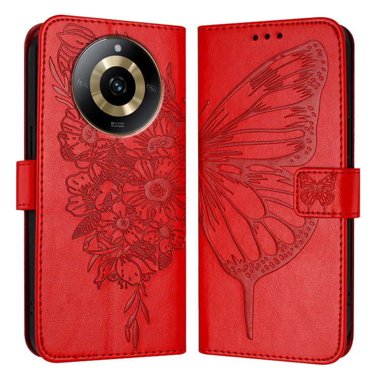 Embossed Butterfly Leather Phone Case, For Realme 12 5G Global, For Realme Note 50 4G Global / C51 4G, For Realme 12 Pro 5G / 12 Pro+ 5G Global, For Realme C67 4G Global, For Realme C67 5G India/Narzo 60x Global, For Realme 11 4G Global                ...