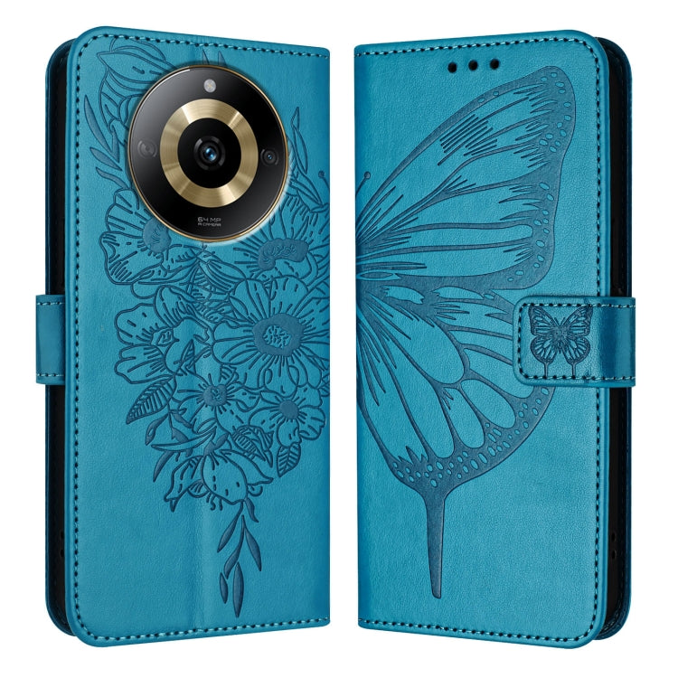 Embossed Butterfly Leather Phone Case, For Realme 12 5G Global, For Realme Note 50 4G Global / C51 4G, For Realme 12 Pro 5G / 12 Pro+ 5G Global, For Realme C67 4G Global, For Realme C67 5G India/Narzo 60x Global, For Realme 11 4G Global                ...