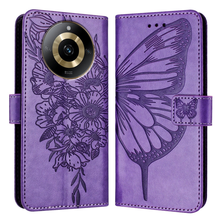 Embossed Butterfly Leather Phone Case, For Realme 12 5G Global, For Realme Note 50 4G Global / C51 4G, For Realme 12 Pro 5G / 12 Pro+ 5G Global, For Realme C67 4G Global, For Realme C67 5G India/Narzo 60x Global, For Realme 11 4G Global                ...