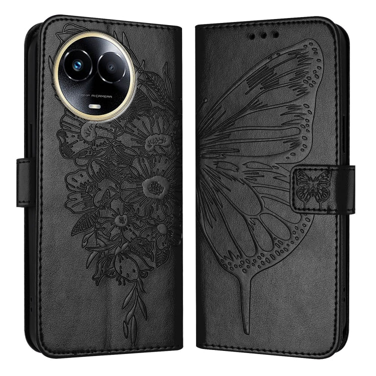Embossed Butterfly Leather Phone Case, For Realme 12 5G Global, For Realme Note 50 4G Global / C51 4G, For Realme 12 Pro 5G / 12 Pro+ 5G Global, For Realme C67 4G Global, For Realme C67 5G India/Narzo 60x Global, For Realme 11 4G Global                ...