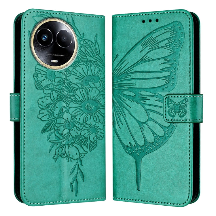 Embossed Butterfly Leather Phone Case, For Realme 12 5G Global, For Realme Note 50 4G Global / C51 4G, For Realme 12 Pro 5G / 12 Pro+ 5G Global, For Realme C67 4G Global, For Realme C67 5G India/Narzo 60x Global, For Realme 11 4G Global                ...