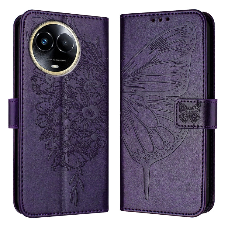 Embossed Butterfly Leather Phone Case, For Realme 12 5G Global, For Realme Note 50 4G Global / C51 4G, For Realme 12 Pro 5G / 12 Pro+ 5G Global, For Realme C67 4G Global, For Realme C67 5G India/Narzo 60x Global, For Realme 11 4G Global                ...