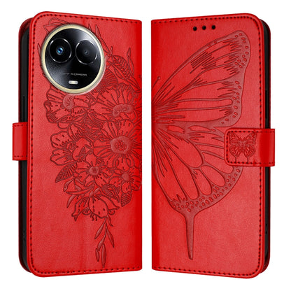 Embossed Butterfly Leather Phone Case, For Realme 12 5G Global, For Realme Note 50 4G Global / C51 4G, For Realme 12 Pro 5G / 12 Pro+ 5G Global, For Realme C67 4G Global, For Realme C67 5G India/Narzo 60x Global, For Realme 11 4G Global                ...