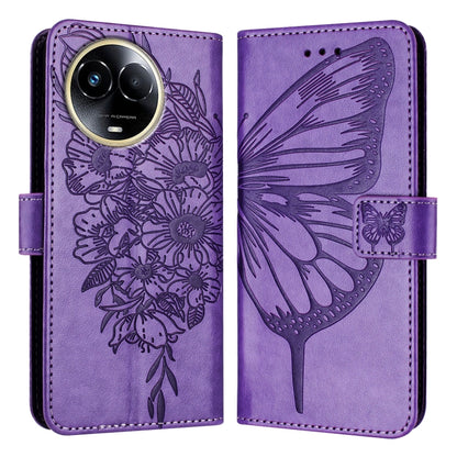 Embossed Butterfly Leather Phone Case, For Realme 12 5G Global, For Realme Note 50 4G Global / C51 4G, For Realme 12 Pro 5G / 12 Pro+ 5G Global, For Realme C67 4G Global, For Realme C67 5G India/Narzo 60x Global, For Realme 11 4G Global                ...