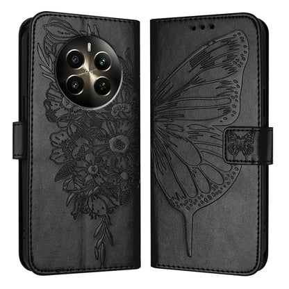 Embossed Butterfly Leather Phone Case, For Realme C71 4G Global, For Realme Neo7 Turbo 5G, For Realme V70 / 14x Global / C75 5G, For Realme Narzo 80 Pro / 14 Pro 5G India, For Realme 14 5G Global / P3 5G India, For Realme 14 Pro+, For Realme 14 Pro    ...