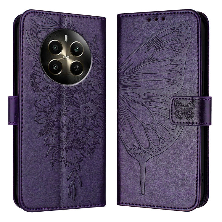 Embossed Butterfly Leather Phone Case, For Realme C71 4G Global, For Realme Neo7 Turbo 5G, For Realme V70 / 14x Global / C75 5G, For Realme Narzo 80 Pro / 14 Pro 5G India, For Realme 14 5G Global / P3 5G India, For Realme 14 Pro+, For Realme 14 Pro    ...