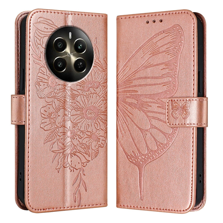 Embossed Butterfly Leather Phone Case, For Realme C71 4G Global, For Realme Neo7 Turbo 5G, For Realme V70 / 14x Global / C75 5G, For Realme Narzo 80 Pro / 14 Pro 5G India, For Realme 14 5G Global / P3 5G India, For Realme 14 Pro+, For Realme 14 Pro    ...