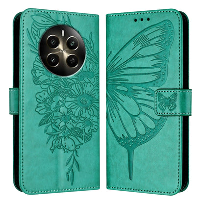 Embossed Butterfly Leather Phone Case, For Realme C71 4G Global, For Realme Neo7 Turbo 5G, For Realme V70 / 14x Global / C75 5G, For Realme Narzo 80 Pro / 14 Pro 5G India, For Realme 14 5G Global / P3 5G India, For Realme 14 Pro+, For Realme 14 Pro    ...