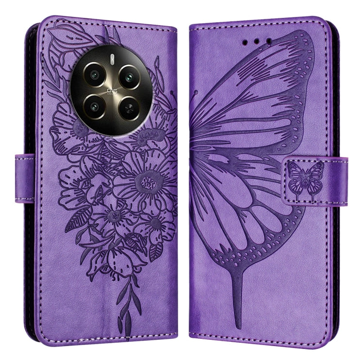 Embossed Butterfly Leather Phone Case, For Realme C71 4G Global, For Realme Neo7 Turbo 5G, For Realme V70 / 14x Global / C75 5G, For Realme Narzo 80 Pro / 14 Pro 5G India, For Realme 14 5G Global / P3 5G India, For Realme 14 Pro+, For Realme 14 Pro    ...