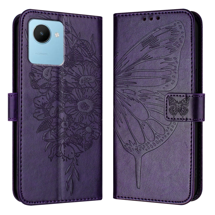 Embossed Butterfly Leather Phone Case, For Realme 10T 5G / 10s 5G / 9i 5G India, For Realme C30 4G/C30s/Narzo 50i Prime, For Realme GT Neo 3T, For Realme V23 / Narzo 50 5G, For Realme C20 / C11 2021 / C21, For Realme C21Y, For Realme C17 / 7i