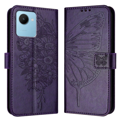 Embossed Butterfly Leather Phone Case, For Realme 10T 5G / 10s 5G / 9i 5G India, For Realme C30 4G/C30s/Narzo 50i Prime, For Realme GT Neo 3T, For Realme V23 / Narzo 50 5G, For Realme C20 / C11 2021 / C21, For Realme C21Y, For Realme C17 / 7i