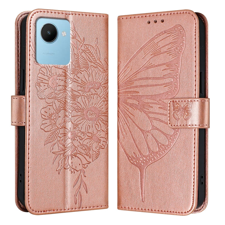 Embossed Butterfly Leather Phone Case, For Realme 10T 5G / 10s 5G / 9i 5G India, For Realme C30 4G/C30s/Narzo 50i Prime, For Realme GT Neo 3T, For Realme V23 / Narzo 50 5G, For Realme C20 / C11 2021 / C21, For Realme C21Y, For Realme C17 / 7i