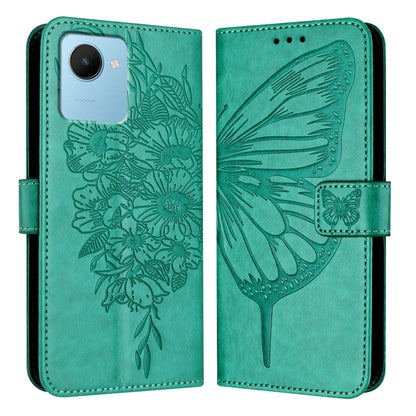 Embossed Butterfly Leather Phone Case, For Realme 10T 5G / 10s 5G / 9i 5G India, For Realme C30 4G/C30s/Narzo 50i Prime, For Realme GT Neo 3T, For Realme V23 / Narzo 50 5G, For Realme C20 / C11 2021 / C21, For Realme C21Y, For Realme C17 / 7i
