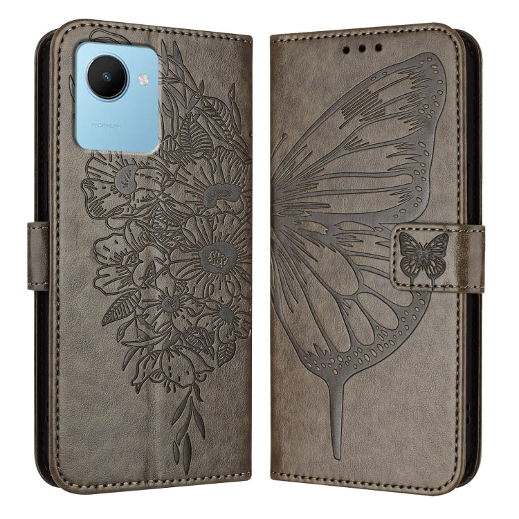 Embossed Butterfly Leather Phone Case, For Realme 10T 5G / 10s 5G / 9i 5G India, For Realme C30 4G/C30s/Narzo 50i Prime, For Realme GT Neo 3T, For Realme V23 / Narzo 50 5G, For Realme C20 / C11 2021 / C21, For Realme C21Y, For Realme C17 / 7i