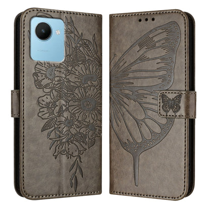 Embossed Butterfly Leather Phone Case, For Realme 10T 5G / 10s 5G / 9i 5G India, For Realme C30 4G/C30s/Narzo 50i Prime, For Realme GT Neo 3T, For Realme V23 / Narzo 50 5G, For Realme C20 / C11 2021 / C21, For Realme C21Y, For Realme C17 / 7i