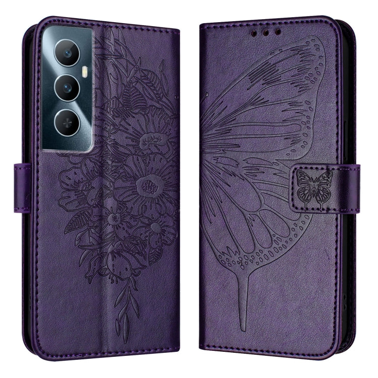 Embossed Butterfly Leather Phone Case, For Realme 12 5G Global, For Realme Note 50 4G Global / C51 4G, For Realme 12 Pro 5G / 12 Pro+ 5G Global, For Realme C67 4G Global, For Realme C67 5G India/Narzo 60x Global, For Realme 11 4G Global                ...