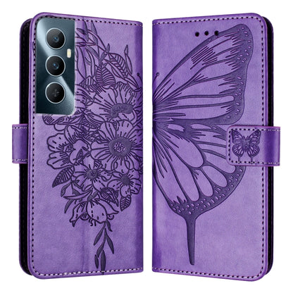 Embossed Butterfly Leather Phone Case, For Realme 12 5G Global, For Realme Note 50 4G Global / C51 4G, For Realme 12 Pro 5G / 12 Pro+ 5G Global, For Realme C67 4G Global, For Realme C67 5G India/Narzo 60x Global, For Realme 11 4G Global                ...