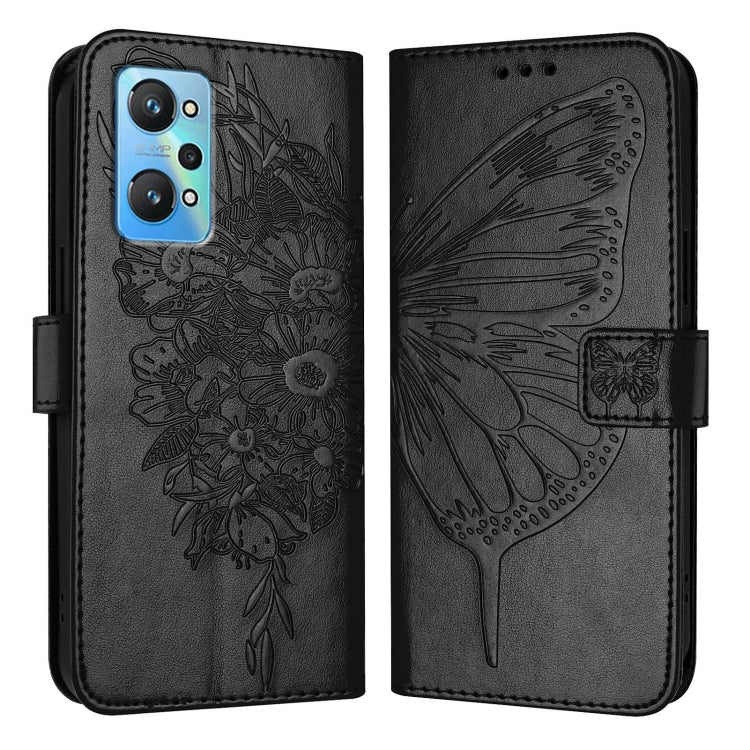 Embossed Butterfly Leather Phone Case, For Realme 10T 5G / 10s 5G / 9i 5G India, For Realme C30 4G/C30s/Narzo 50i Prime, For Realme GT Neo 3T, For Realme V23 / Narzo 50 5G, For Realme C20 / C11 2021 / C21, For Realme C21Y, For Realme C17 / 7i