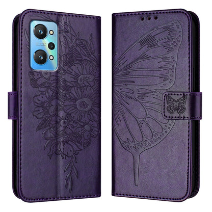 Embossed Butterfly Leather Phone Case, For Realme 10T 5G / 10s 5G / 9i 5G India, For Realme C30 4G/C30s/Narzo 50i Prime, For Realme GT Neo 3T, For Realme V23 / Narzo 50 5G, For Realme C20 / C11 2021 / C21, For Realme C21Y, For Realme C17 / 7i