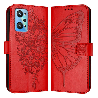 Embossed Butterfly Leather Phone Case, For Realme 10T 5G / 10s 5G / 9i 5G India, For Realme C30 4G/C30s/Narzo 50i Prime, For Realme GT Neo 3T, For Realme V23 / Narzo 50 5G, For Realme C20 / C11 2021 / C21, For Realme C21Y, For Realme C17 / 7i