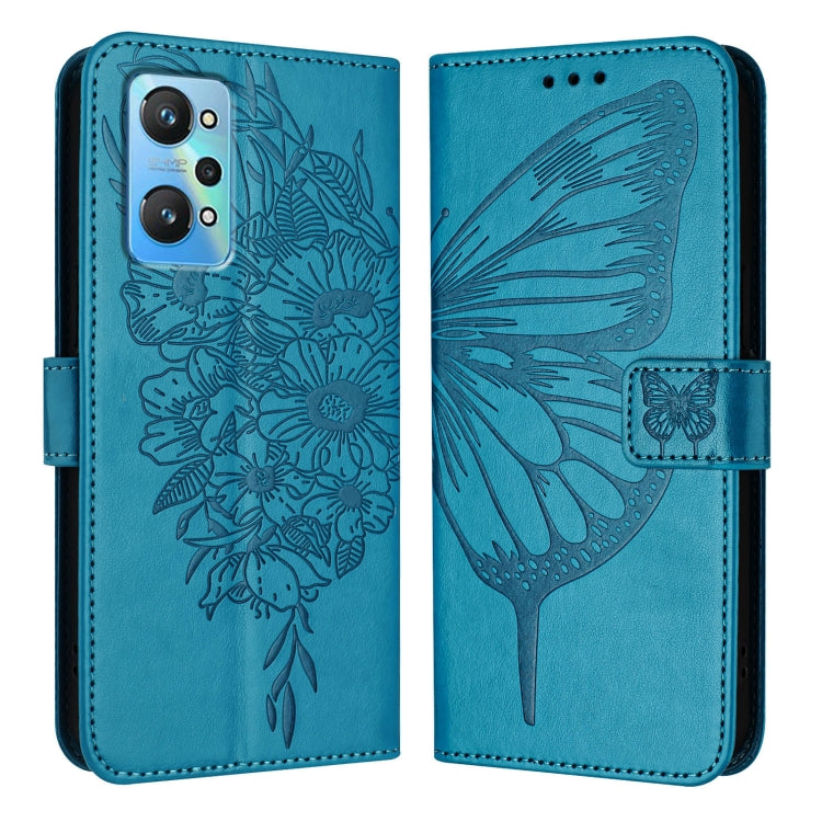 Embossed Butterfly Leather Phone Case, For Realme 10T 5G / 10s 5G / 9i 5G India, For Realme C30 4G/C30s/Narzo 50i Prime, For Realme GT Neo 3T, For Realme V23 / Narzo 50 5G, For Realme C20 / C11 2021 / C21, For Realme C21Y, For Realme C17 / 7i