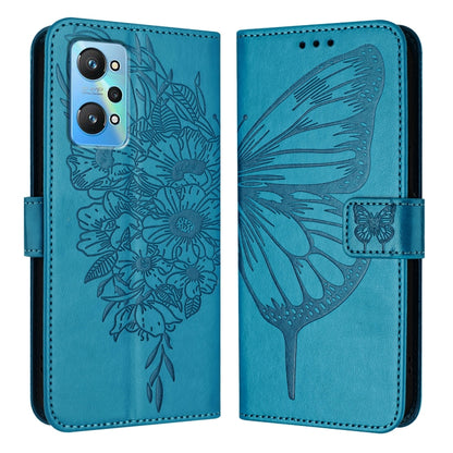Embossed Butterfly Leather Phone Case, For Realme 10T 5G / 10s 5G / 9i 5G India, For Realme C30 4G/C30s/Narzo 50i Prime, For Realme GT Neo 3T, For Realme V23 / Narzo 50 5G, For Realme C20 / C11 2021 / C21, For Realme C21Y, For Realme C17 / 7i