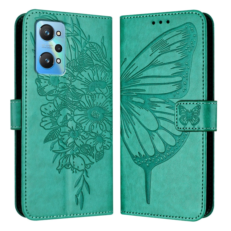 Embossed Butterfly Leather Phone Case, For Realme 10T 5G / 10s 5G / 9i 5G India, For Realme C30 4G/C30s/Narzo 50i Prime, For Realme GT Neo 3T, For Realme V23 / Narzo 50 5G, For Realme C20 / C11 2021 / C21, For Realme C21Y, For Realme C17 / 7i