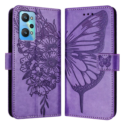 Embossed Butterfly Leather Phone Case, For Realme 10T 5G / 10s 5G / 9i 5G India, For Realme C30 4G/C30s/Narzo 50i Prime, For Realme GT Neo 3T, For Realme V23 / Narzo 50 5G, For Realme C20 / C11 2021 / C21, For Realme C21Y, For Realme C17 / 7i