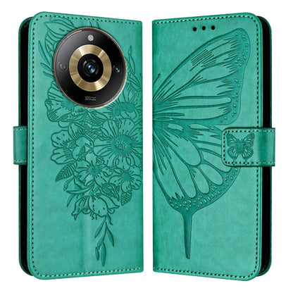 Embossed Butterfly Leather Phone Case, For Realme 12 5G Global, For Realme Note 50 4G Global / C51 4G, For Realme 12 Pro 5G / 12 Pro+ 5G Global, For Realme C67 4G Global, For Realme C67 5G India/Narzo 60x Global, For Realme 11 4G Global                ...