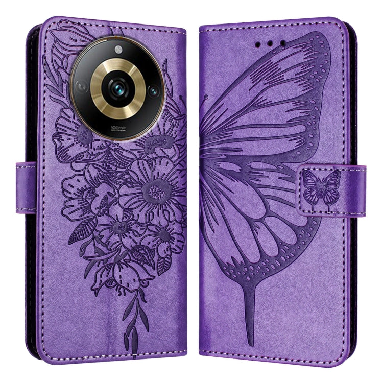 Embossed Butterfly Leather Phone Case, For Realme 12 5G Global, For Realme Note 50 4G Global / C51 4G, For Realme 12 Pro 5G / 12 Pro+ 5G Global, For Realme C67 4G Global, For Realme C67 5G India/Narzo 60x Global, For Realme 11 4G Global                ...